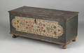 Lancaster County Pennsylvania painted dower chest dated 1795 by the Embroidery artist