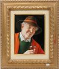 122307 V EICHINGER AUSTRIAN 20TH C OIL ON BOARD