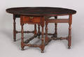 Large Southeastern Pennsylvania William  Mary walnut gateleg dining table ca 1730