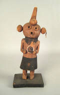 Koyemsi mud head Kachina doll