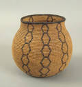 Mono Tulare California coiled basketry bowl