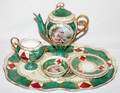 051404 VIENNESE STYLE PORCELAIN TEA WARE EIGHT PIECES