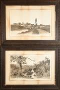 050298 ERNEST C ROST AMER 18661940 ETCHINGS TWO