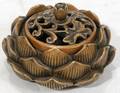 042316 CHINESE BRONZE LOTUS FORM INCENSE BURNER