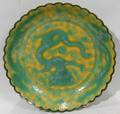 042312 CHINESE PORCELAIN DISH H 1 18 DIA 5 14