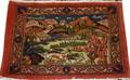 041348 KASHAN PERSIAN PICTORIAL RUG 2 7 X 2 0