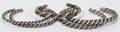 041363 NATIVE AMERICAN INDIAN SILVER CUFF BRACELETS