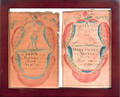 Pair of Pennsylvania watercolor and ink on paper bookplates for John Monks 1791 and Mary Frost Monks 1793