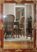 031306 BEVELED MIRROR WITH GILT DECORATION 40 X 30