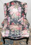 030298 BAKER FURNITURE CO WING BACK CHAIR H 41