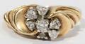 022266 14 K YELLOW GOLD  DIAMOND RING
