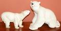 021341 USSR CERAMIC POLAR BEAR  ANOTHER CERAMIC BEAR