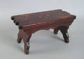 Pennsylvania walnut foot stool 19th c