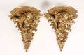 Pair of Rococo Style Gilt Wall Brackets