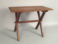 Pennsylvania walnut and pine sawbuck table