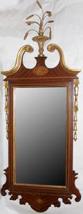 012288 FEDERAL STYLE GILT  MAHOGANY MIRROR 20TH C