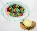 011385 MAJOLICA TRAY  APPLEFORM MATCH HOLDER H 3