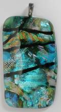 050326 OPALESCENT GLASS PENDANT MULTI COLORS H 3