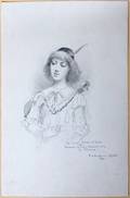 042368 FA BRIDGMAN PENCIL DRAWING 1876 C 5 12