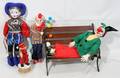 040378 DYNASTY BRINN MUSICAL BISQUE  CLOTH CLOWNS