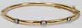 040367 14K YELLOW GOLD BRACELET WITH SMALL DIAMONDS