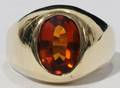 032365 GENTS 14KT YELLOW GOLD AND CITRINE RING