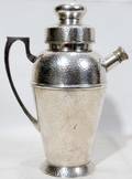 022328 APOLLO HAMMERED SILVER PLATE COCKTAIL SHAKER