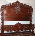 022312 MAHOGANY BED H 69 L 70