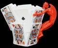 021364 ROYAL BAYREUTH DEVIL  PLAYING CARDS MUG H 5