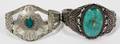 021350 NATIVE AMERICAN SILVERTURQUOISE CUFF BRACELETS