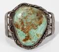 021347 NATIVE AMERICAN SILVER TURQUOISE CUFF BRACELET