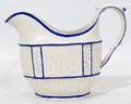 020394 CONTINENTAL PAINTED POTTERY CREAMER C 1900