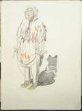 020369 CARL LINK GRAPHITE ESKIMOS TWO DRAWINGS 10