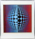 020363 VICTOR VASARELY SERIGRAPH 84267 31 X 27