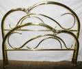 020360 BRASS DOUBLE BED LATE 20TH C W 54