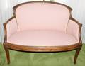 011415 FRENCH WALNUT SETTEE L 45