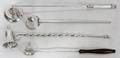 010383 STERLING  SILVER PLATE CANDLE SNUFFERS FOUR