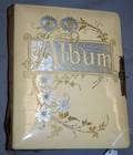 122371 VICTORIAN PHOTO ALBUM WOVER 30 PHOTOS H 10