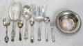 060409 STERLING SILVER SERVING PIECES SPOONS FORKS