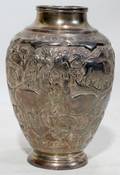 060401 PERSIAN SILVER VASE H 5 DIA 3
