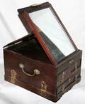 052404 CHINESE ANTIQUE MAKEUP BOX H 7 W 9 L 12