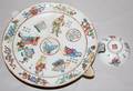 052401 CHINESE ANTIQUE PORCELAIN WARMING DISH RESTORED