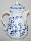 051485 MEISSEN BLUE FLORAL PORCELAIN COFFEE POT