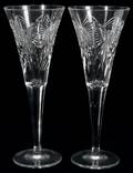 050378 WATERFORD CRYSTAL CHAMPAGNE FLUTES TWO H 9