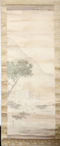 050365 JAPANESE SCROLL L 43 12 W 16 14