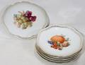 042414 SCHUMANN DRESDEN PORCELAIN FRUIT PLATES SIX