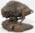 042399 BUFFALO SCULPTURE 1981 DIA THUNDER ON PLAINS