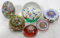 041459 MILLEFLEUR BLOWN GLASS PAPERWEIGHTS  ONE OTHER