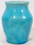 032396 J STEVENS PISCA FOREST POTTERY VASE H 4