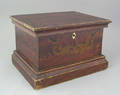 Painted pine dresser box 19th c
